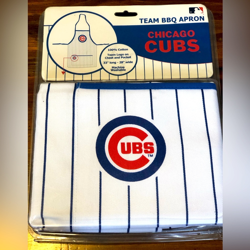 Vintage Chicago Cubs Baseball Team BBQ  Grilling Cooking Apron
